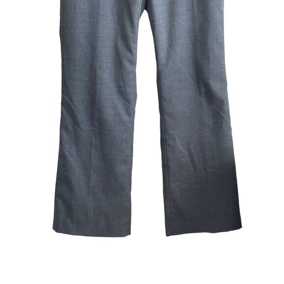 Banana Republic Women Pants 4P Smokey Gray Flare Leg Zip Pockets Office‎ Retro - Picture 6 of 14